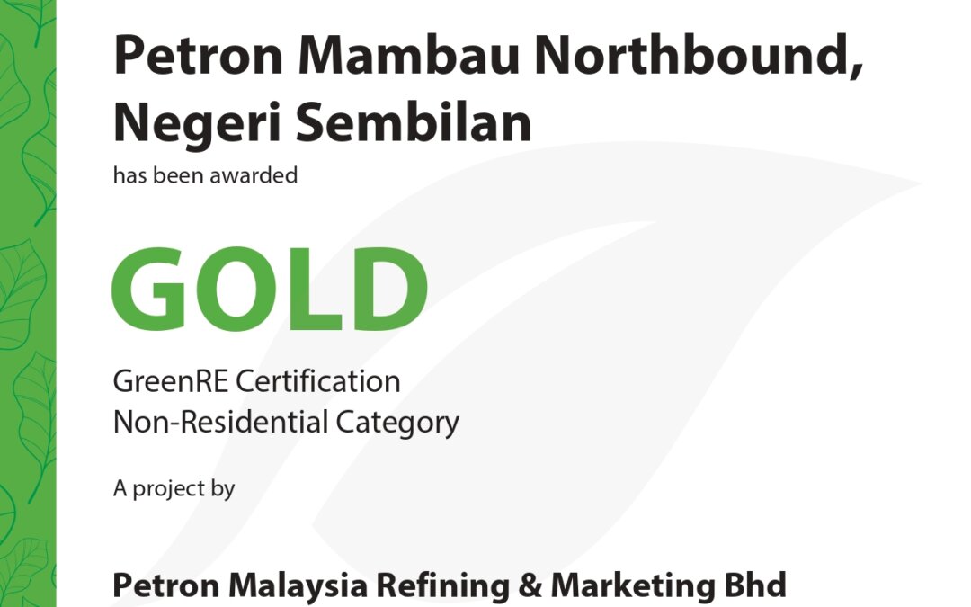 Petron Station in Mambau Northbound Receives Gold Certification for Green Practices